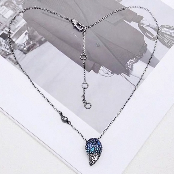 Alexis Bittar Midnight Blue Teardrop Necklace - Picture 2 of 4